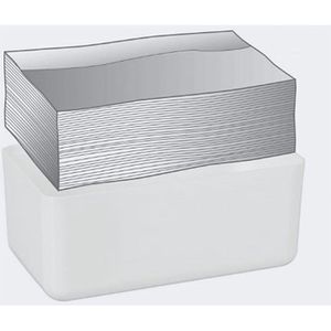 Produktbild für Taschentuchbox Relaxdays 10027743, aus Kunststoff / Bambus