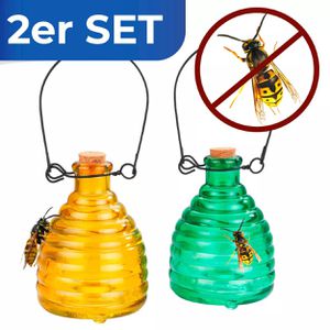 Produktbild für Wespenfalle Maximex Glas Grün &amp; Gelb, 2er Set