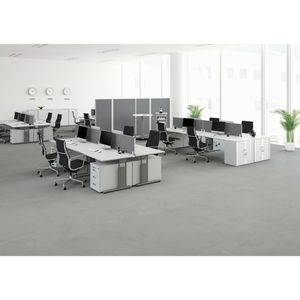 Produktbild für Tischtrennwand Geramöbel Eco, HW-80-SWS271604-RU, grau