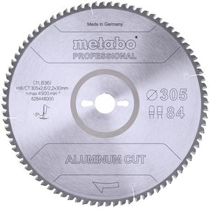 Kreissägeblatt Metabo Aluminium Cut Professional, 628448000
