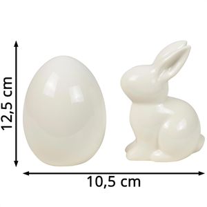 Produktbild für Osterdeko Heitmann-Deco 1020140, weiß, 2 Stück