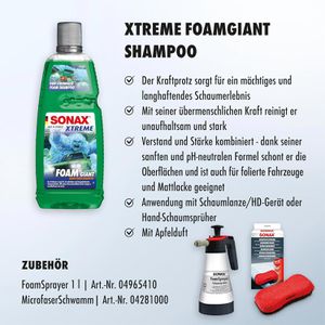 Produktbild für Autoshampoo Sonax Xtreme FoarmGiant, mit Apfelduft