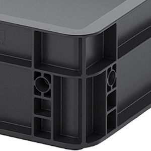 Produktbild für Eurobox AUER ESD EG 86/12 HG, schwarz, 45 Liter