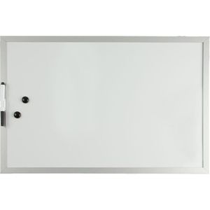 Herlitz 10524627 Whiteboard und Magnettafel Kombi-Set + Löscher, Azurblau 40 x 60cm 