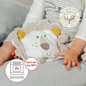 Produktbild für Wärmekissen Fehn Löwe, 24 x 22 cm, mit Traubenkernen