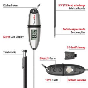 Produktbild für Fleischthermometer ThermoPro TP-02S