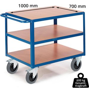 Produktbild für Tischwagen Rollcart 06-7537, aus Metall &amp; Holz