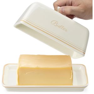 Produktbild für Butterdose Navaris 6028101.01, aus Keramik