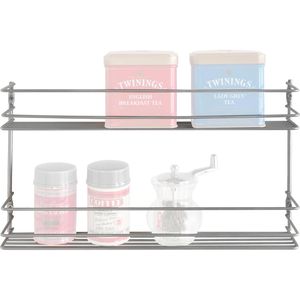 Gewürzregal Metaltex Pepito 364632039, silber, mit 2 Etagen