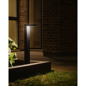 Produktbild für Wegeleuchte Nordlux Rica eckig, schwarz, mit Solar