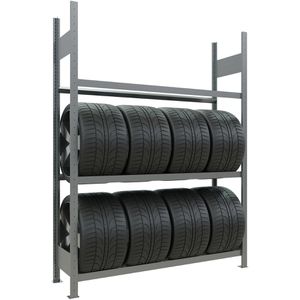 Produktbild für Reifenregal Schulte 13912, silber, für 18 Reifen