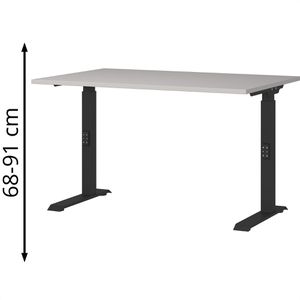Produktbild für Schreibtisch Germania Bedano 9914-630, kaschmir / schwarz