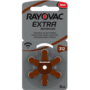 Hörgerätebatterie Rayovac Extra Advanced 312