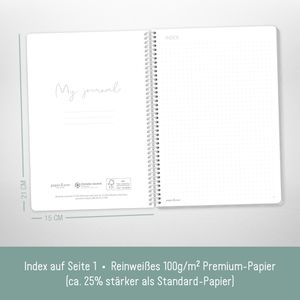 Produktbild für Notizbuch paper&amp;you Spirale Blattgold, 7297-4 Karton Softcover