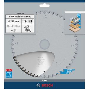 Produktbild für Kreissägeblatt Bosch PRO Multi Material 2608640446