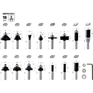 Produktbild für Fräser Bosch 2607017471, 6mm