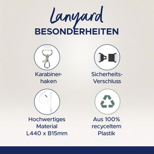 Produktbild für Schlüsselband Zweckform 4842W, weiß