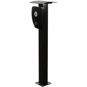 Produktbild für Wallbox-Standfuß Zaptec OnePole 2.0, Aluminium, schwarz