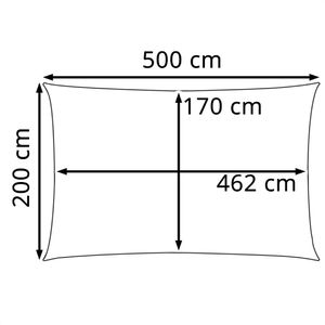 Produktbild für Sonnensegel vidaXL 135204, creme, rechteckig