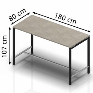 Produktbild für Stehtisch Quadrifoglio Idea+, beton / dunkelgrau