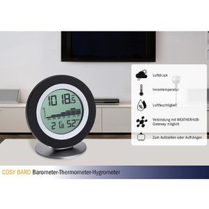 Produktbild für Thermo-Hygrometer TFA 35.1154.01, Cosy Baro, digital