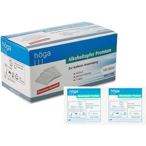 Alkoholtupfer Höga Premium, Vliesstoff