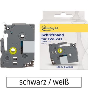 Schriftband Böttcher-AG für Brother TZe-241, 18mm