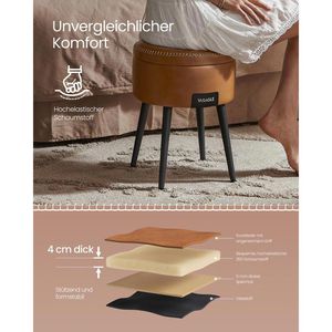 Produktbild für Sitzhocker Vasagle EKHO, LOM005K01, mit Stauraum, bis 150 kg