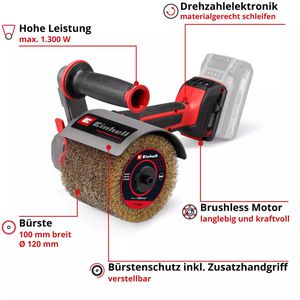 Produktbild für Bürstenschleifer Einhell-Professional TP-BR 18/32 Li BL - Solo