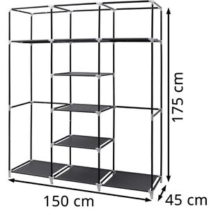 Produktbild für Kleiderschrank Songmics RYG12G, grau