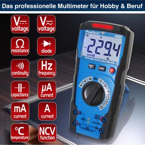 Produktbild für Multimeter PeakTech P 3350, digital, True RMS
