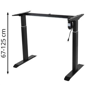 Schreibtischgestell LMG FYED-1-SW, schwarz, 4 Memoryspeicher