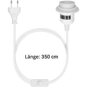 Produktbild für Lampenfassung kwmobile weiß