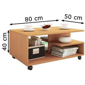 Produktbild für Couchtisch VCM Stango 916990, aus Holz, buche