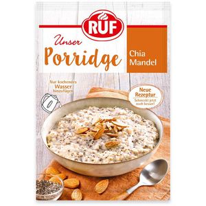 RUF Haferbrei Porridge, Chia Mandel, eine Portion, 65g
