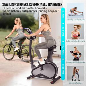 Produktbild für Ergometer Christopeit EM 8000, 12kg Schwungmasse, Upright-Bike