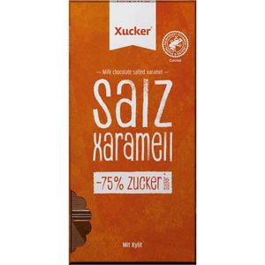 Xucker Tafelschokolade Salz-Xaramell, mit Süßungsmittel Xylit, 80g