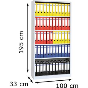 Produktbild für Aktenregal G-Office BKC.1933, aus Metall