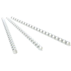 Produktbild für Plastikbinderücken Peach PB416-01, weiß, für A4