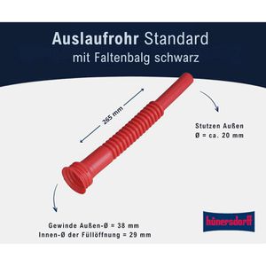 Produktbild für Auslaufrohr Hünersdorff Ausgießer 819751, flexibel