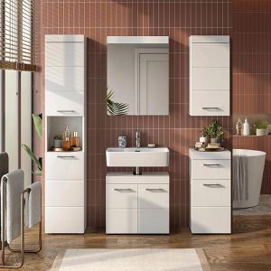 Produktbild für Badschrank Vicco Luna, weiß