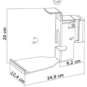 Produktbild für Lautsprecher-Wandhalterung myWall HS15L, 2 Stück