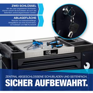 Produktbild für Werkzeugwagen NTG WZW.BLACK-3080, bestückt