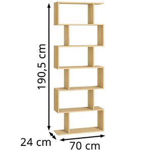 Produktbild für Bücherregal Vasagle LBC061T70, eiche