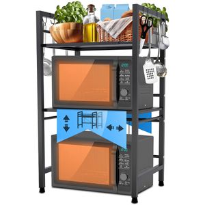 Küchenregal CLP Marana 324367, schwarz