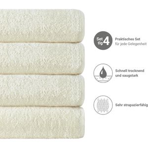 Produktbild für Handtuch NatureMark Frottier, natur-creme, 70 x 140 cm