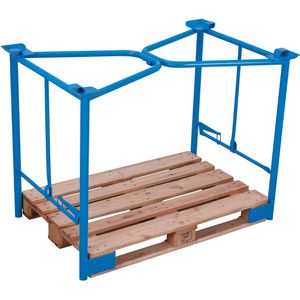 Produktbild für Palettenaufsatz VARIOfit Typ 65K, pa-080.303, blau, Stahl