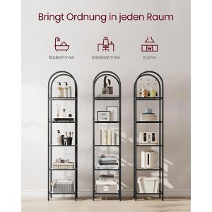 Produktbild für Bücherregal Vasagle LGT501G01, schwarz