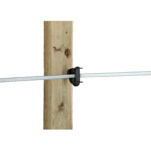 Produktbild für Isolatoren AKO Cavallo, mit Holzgewinde, Band-Eckisolator