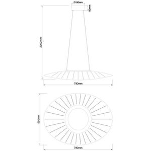 Produktbild für Pendelleuchte Fabas-Luce Vela, mit LED